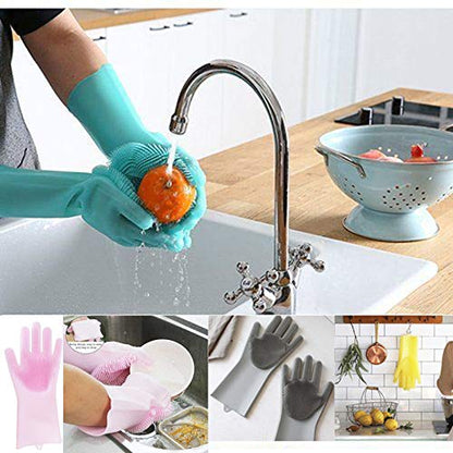 Multifunction Magic Silicone Dish Washing Gloves